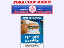 Tablet Screenshot of porkchopjohns.com